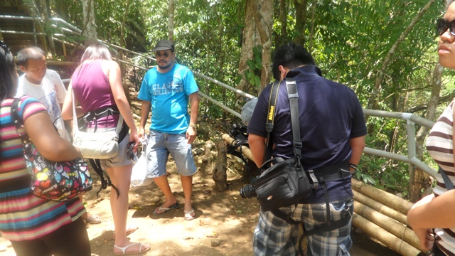 Putting on our harness...