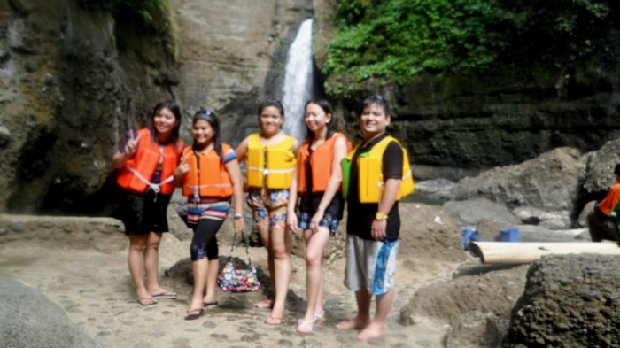 Us--with Pagsanjan Falls behind.