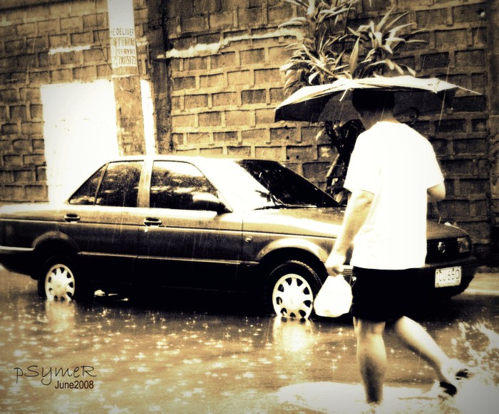 And when it rains on your parade, look up rather than down. Without the rain, there would be no rainbow.  --Gilbert K. Chesterton 