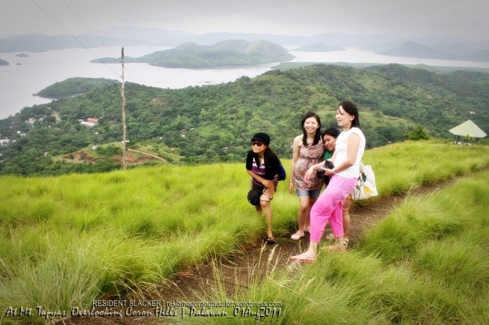 Mt. Tapyas (Back): Overlooking Coron Hills  --click on the image for a full view