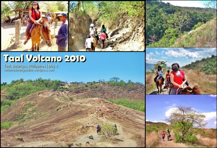 The horse-ride to Taal Volcano Crater! ehehe first time.. kapit!!!