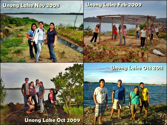 Unong Lake through the years.. --click on image for a full view :)