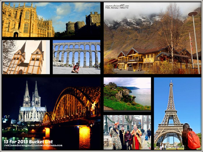 2013 Bucket List #01