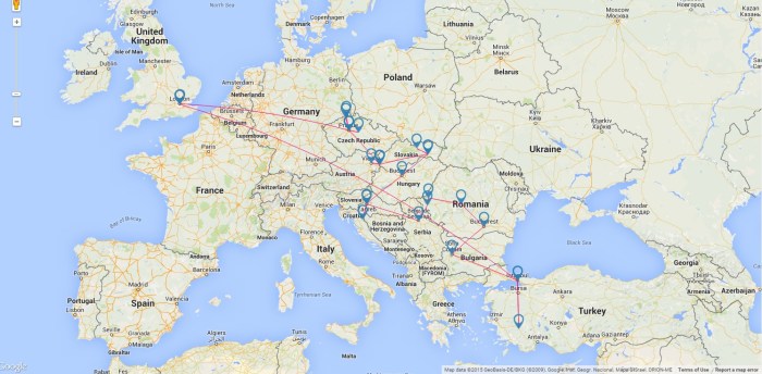 Eastern/Central Europe Route